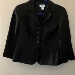 LOFT Black Tailored Blazer with Notched Lapel